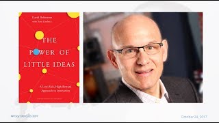 The Power of Little Ideas - David Robertson, Keynote, All Day DevOps 2017