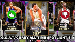 *G.O.A.T.* Stephen Curry All-Time Spotlight Sim Rewards! Card Reviews! Which 1 should you GRIND for?