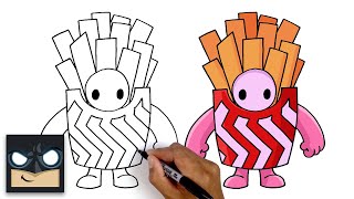 How To Draw French Fries Skin | Fall Guys