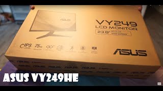 ASUS  VY249HE AFFORDABLE GAMING MONITOR UNBOXING