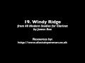 19. windy ridge from 40 modern studies for clarinet by james rae