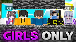 How I Rescued the BOYS in the 'GIRLS ONLY' Minecraft Server...