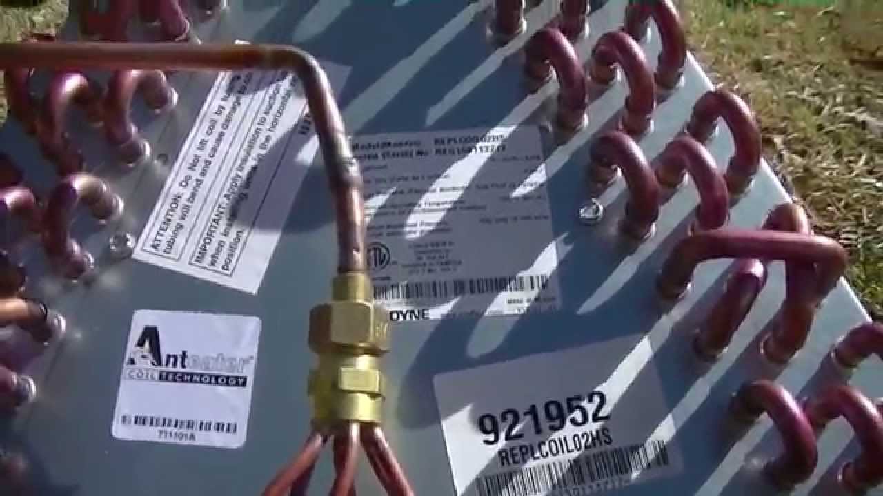 Hvac Service Evaporator Coil Replacement Youtube