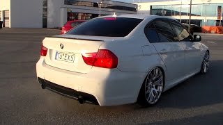 BMW 335i powerslide´s, burnout, revs \u0026 lovely sound HD