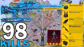 98 KILLS!😍 NEW BEST LOOT GAMEPLAY with FULL S2 OUTFIT 🔥SAMSUNG,A7,A8,J4,J5,J6,J7,J2,J3,XS,A3,A4,A5