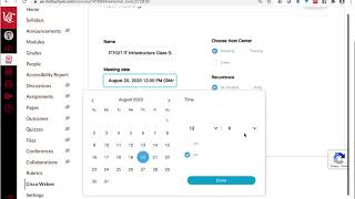 Webex in Canvas setup