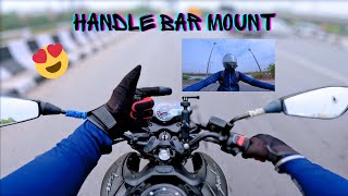 MOTOWOLF GoPro Handlebar Mount | Crazy Sample Clips 🔥 | Pulsar N250 🚀