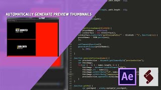 After Effects Extension Tutorial: Automatically Generate Preview Thumbnails
