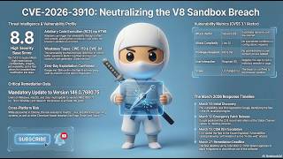 CVE-2026-3910 Deep Dive: How Remote Attackers are Hijacking Google Chrome #cybersecurity