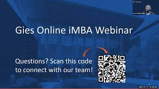 Online Master of Business Administration (iMBA) Program Webinar 1.12.23