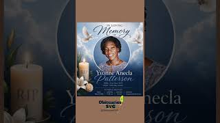 Yvonne Patterson | Funeral Announcement #ObituariesSVG #Obituaries #SVG