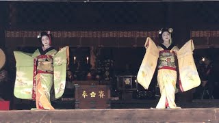 (20250202)京都　千本釈迦堂　おかめ福節分祭　奉納舞踊　上七軒歌舞会(舞妓さんによる華やかな踊りに見惚れてしまいました！)