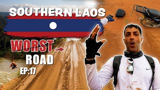 🇱🇦 Avoid This Road in Southern Laos When Going To Attapeu! (Laos Motorbike Trip Ep17)