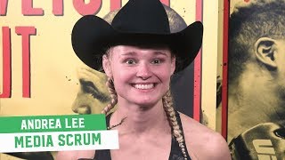Andrea Lee talks sweet victory after rough year | UFC Phoenix