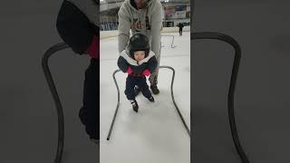 His first time on the ice! #iceskating #baby