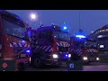 4k prio1 a1 brandweer politie ambulance met spoed naar verschillende meldingen in lelystad