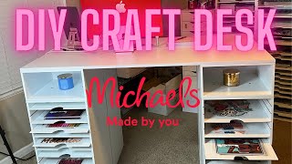 DIY Craft Desk From Michaels Craft store by Simply Tidy Modular