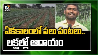 ఏక‌కాలంలో ప‌లు పంట‌లు.. లక్షల్లో ఆదాయం | Mixed Farming | Matti Manishi | 10TV Agri