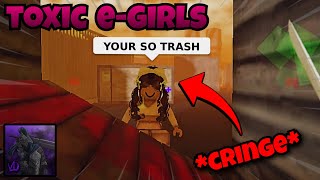 DESTROYING Toxic E-Girls in Violence District ft. HelixFlip (Roblox Dead by Daylight)