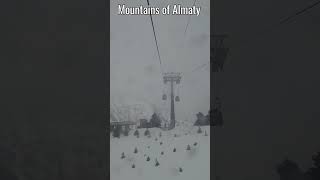 Snow covered Mountains of Almaty, Kazakhstan