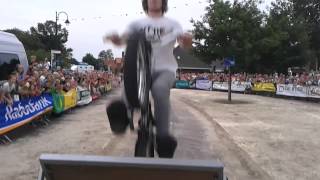 Back Flip tijdens Handelskeuring Rouveen 2013 - BMX Stunt show