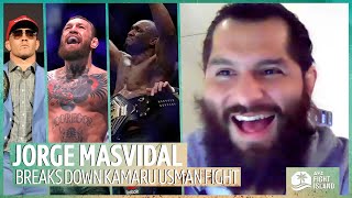 "We were hanging at a BBQ, eating food, talking ****!" Jorge Masvidal previews Kamaru Usman fight