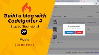 #28. Delete Post in CodeIgniter 4