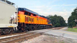 CSX 1973 (Chessie System) leads M401-24 through Garden City, GA