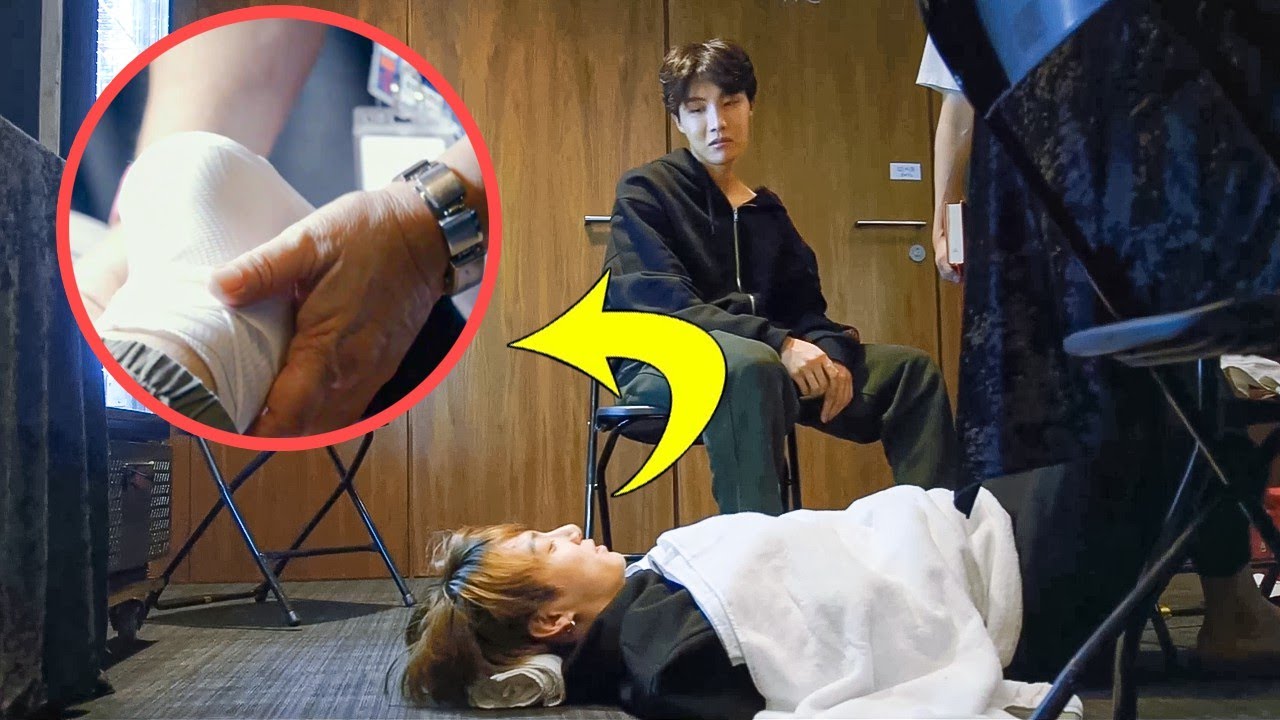 BTS Hyungs Takes Care Of Jungkook When He Hurt Himself - YouTube