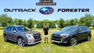 BEST SUBARU SUV?? -- 2024 Subaru Outback vs. Subaru Forester: Comparison