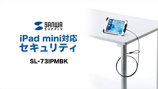 iPad mini盗難防止ワイヤー＆ケース　鍵とワイヤーでiPad miniをしっかり守るセキュリティ用品 SL-73IPMBK