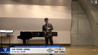 Yuki YOSHIO plays Sonata by J. Rueff #adolphesax