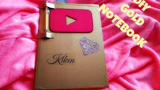 #DIY Zlatý Notebook | Kiken