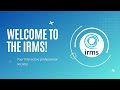 Welcome to the IRMS - Dec 2021