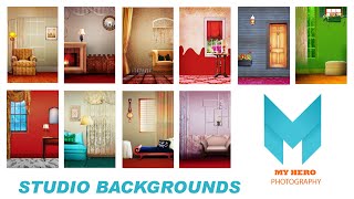 New Free Psd 12x8 Studio Background design | MHP 70