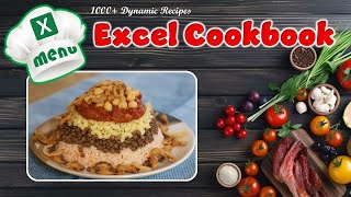 My Excel CookBook with thousands of Recipes