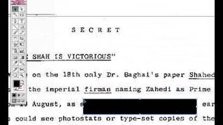 Unredacting documents: CIA Iranian documents