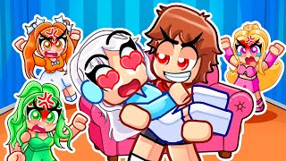 Techy Plays HUGGING Simulator With MY CRAZY FAN GIRLS...