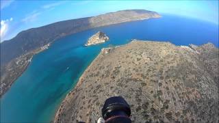 Spinalonga Crete-flying over Spinalonga island HD