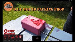 DIY Wound Packing Prop (QUICK, EASY & CHEAP) - Stop the Bleed & Active Shooter Training Prop (2019)