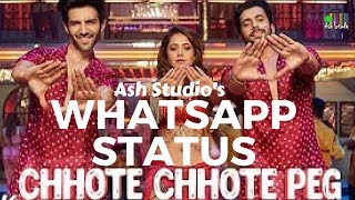 Chhote Chhote Peg  | Yo Yo Honey Singh | Neha Kakkar | Whatsapp Status video | By Ash Studio