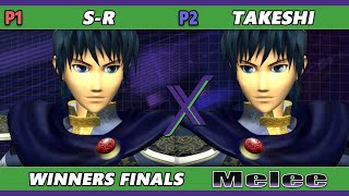 S@X 572 WINNERS FINALS - Takeshi (Marth) Vs. S-R (Marth) Smash Melee - SSBM