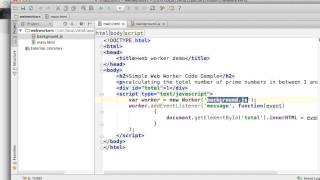 Simple WebWorker Demo