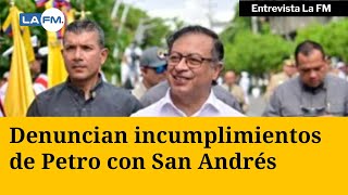 Representante Jorge Méndez critica la visita de Gustavo Petro a San Andrés