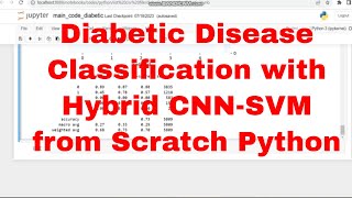 Diabetic Classification Hybrid CNN-SVM Scratch Python Code / Hybrid CNN-SVM Scratch Python Code
