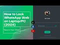 How to Lock WhatsApp Web on Laptop/PC (2024) - Secure Your Chats