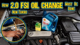 How To Change 2.0 FSI Engine Oil | VW Golf/Jetta Mk5