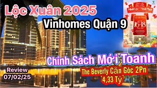 Tặng lộc xuân căn hộ 2 Phòng ngủ The Beverly khu đô thị Vinhomes Grand Park Quận 9 Sài Gòn