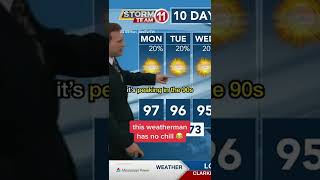 This weather man has no chill 🤣 #shorts
