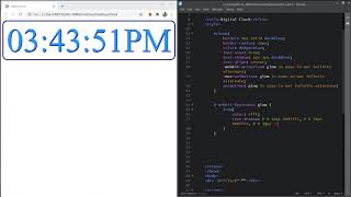 Digital clock html js | Java script project for making clock | AL AMIN screen